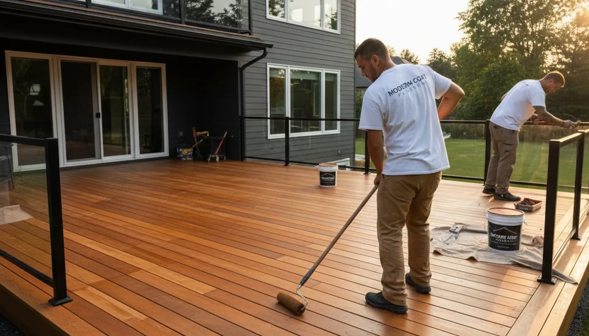Professional deck staining and wood protection by expert painters in Lexington, MA