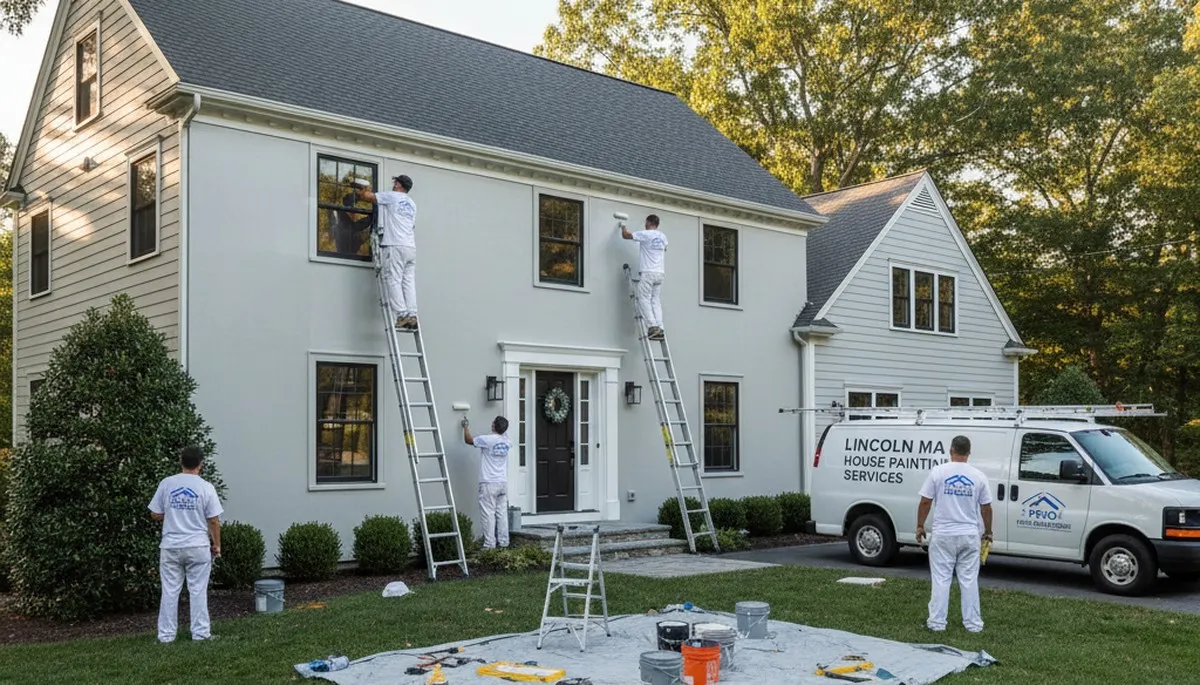 Professional house painters in Lexington MA providing expert residential exterior painting services